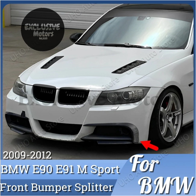 BMW 3 Series E90 / E91 Front Bumper Spoiler Diffuser Splitter