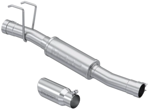 MBRP 3" Muffler Replacement with 4" OD Tip (Ram 1500 09-24) - T409 Stainless Steel - T304 Stainless Steel Tip