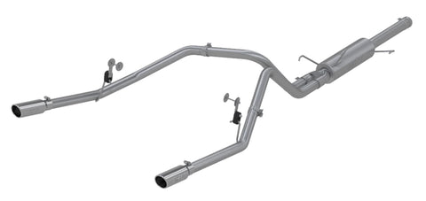 MBRP 2.5" Cat Back, Dual Split Rear (Ram Hemi 03) - T409 Stainless Steel - T304 Stainless Steel Tip