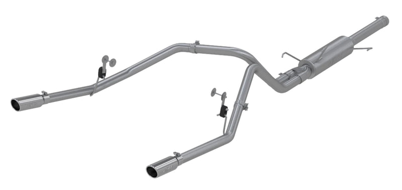 MBRP 2.5" Cat Back, Dual Split Rear (Ram Hemi 03) - T409 Stainless Steel - T304 Stainless Steel Tip