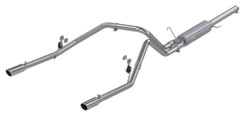 MBRP 2.5" Cat Back, Dual Split Rear (Ram Hemi 04-05) - Aluminized Steel - T304 Stainless Steel Tip