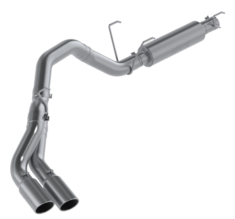 MBRP 4" Cat Back, Single Side Dual Outlet (Ram 2500/3500 14-24) - T409 Stainless Steel - T304 Stainless Steel Tip