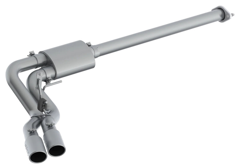 MBRP 3" Cat Back, Single Side Dual Outlet in Front of Rear Wheel, Race Version (F-150 15-20)