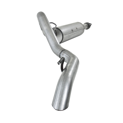 MBRP 2.5" Cat Back, Single (Wrangler 04-06) - T409 Stainless Steel - T304 Stainless Steel Tip — fits Jeep Wrangler