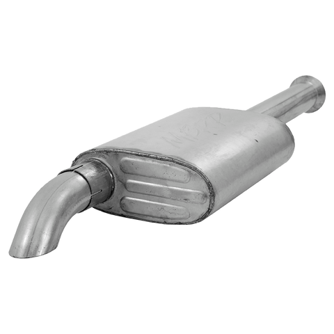 MBRP 2.5" Cat Back, Single, Off-Road, Turn Down (Wrangler 00-06)