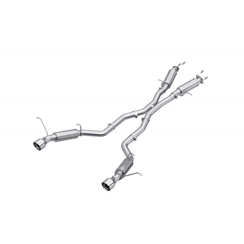 MBRP 3" Cat-Back, Dual Rear Exit (Grand Cherokee 12-21) - Aluminized Steel - T304 Stainless Steel Tip — fits Jeep G...