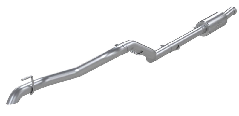 MBRP 2.5" Cat Back, High Tuck, Single Rear Exit (Gladiator 20-24) - Aluminized Steel - T304 Stainless Steel Tip — f...