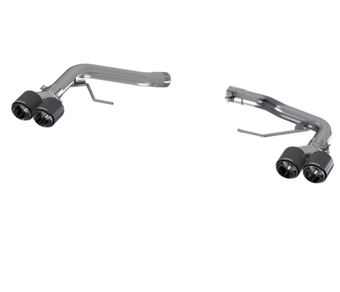 MBRP 2.5" Axle Back Dual Split Rear, Muffler Bypass (Macan 14-24) - T304 Stainless Steel - CF T304 Stainless Steel...