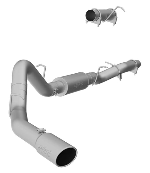 MBRP 4" Cat Back, Single Side (Silverado/Sierra 06-07) - T409 Stainless Steel - T304 Stainless Steel Tip