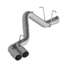 MBRP 4" Filter Back, Dual Outlet Single Side (Silverado/Sierra 11-19) - Aluminized Steel - T304 Stainless Steel Tip