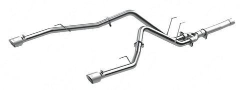 MBRP 2.5" Filter Back, Dual Split Rear (Ram 3500 Cummins 14-18) - Aluminized Steel - T304 Stainless Steel Tip (image 2)