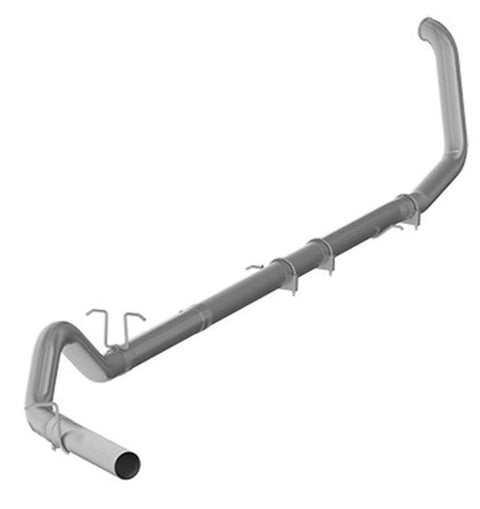 MBRP 4" Turbo Back, Single Side (F-250/350 99-03) - Aluminized Steel - No Muffler — fits Ford F-250