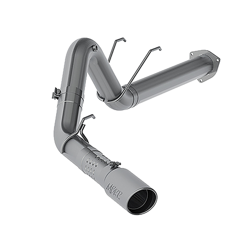 MBRP 5" Filter Back, Single (F-250/350/450 17-23) - Aluminized Steel - T304 Stainless Steel Tip — fits Ford F-250