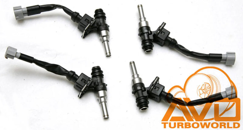AVO Bolt-In Port Fuel Injectors with Plug & Play Adaptor Looms - 350cc (BRZ/86 12+)
