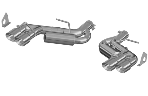 MBRP 3" Dual Axle Back Quad Tips (Camaro 16-24) - Aluminized Steel — fits Chevrolet Camaro Gen 6
