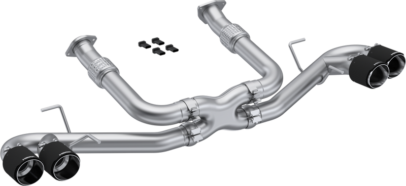 MBRP 3" Cat-Back Quad Split Rear (Corvette 20-24) - T304 Stainless Steel