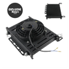 Universal 30 Row AN10 Oil Cooler with 7" Electric Fan & Mounting Bracket Kit