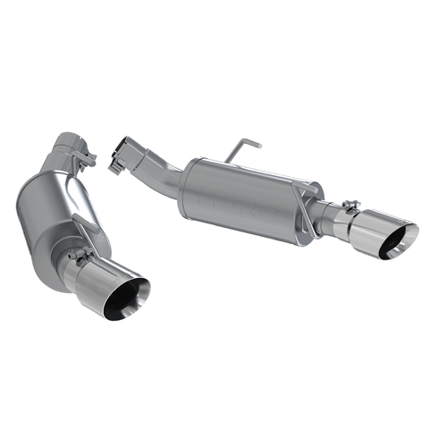 MBRP 2.5" Dual Mufflers Axle Back Split Rear (Mustang 05-10) - Aluminized Steel — fits Ford Mustang