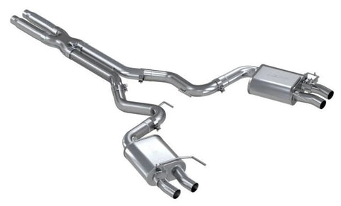 MBRP 3" Cat Back Dual Quad Split Rear Exit (Mustang 16-21) - T304 Stainless Steel