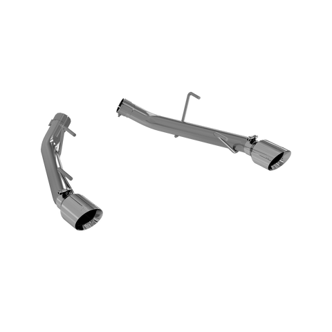 MBRP 2.5" Dual Axle Back Muffler Delete (Mustang 05-10) - T304 Stainless Steel — fits Ford Mustang