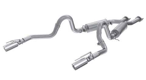 MBRP 2.5" Cat-Back Dual Rear Exit Dual Rear Exit (Mustang 99-04) - Aluminized Steel — fits Ford Mustang