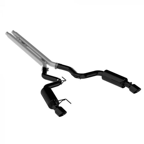 MBRP 3" Cat Back Street Version with 4.5" tips (Mustang GT 2015+ Convertible) Black Coated — fits Ford Mustang