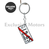 JDM Car Numbers Metal Key Chain Ring - Japan License Plate Keychain