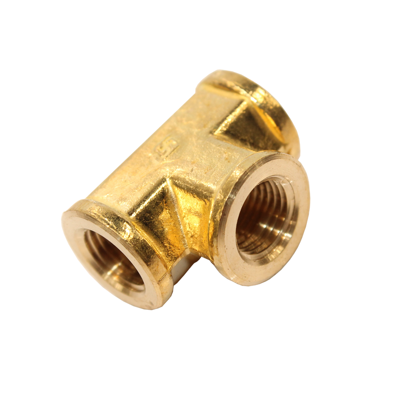 SP Tools Air Fitting - 1/4" Female Tee - Brass
