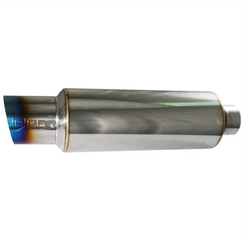 Injen 76MM Universal Muffler - 3" Inlet - Titanium Burnt Tip