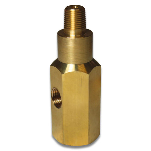 SAAS Gauge T-Piece Brass Adaptor Brass 1/8" BSP Sender