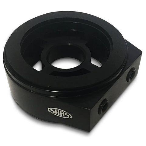 SAAS OIL FILTER SANDWICH PLATE BILLET BLACK