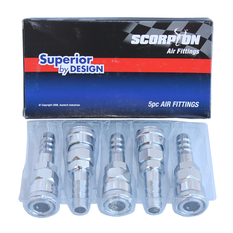 SP Tools Air Tool Fitting - Coupler Hose Barb 1/2" Nitto