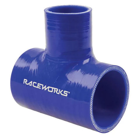 Raceworks Hose Tee 2.5" ID1" Spout