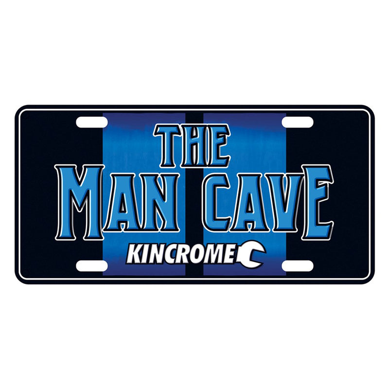 Kincrome Man Cave Number Plate Sign B&W SIGN24