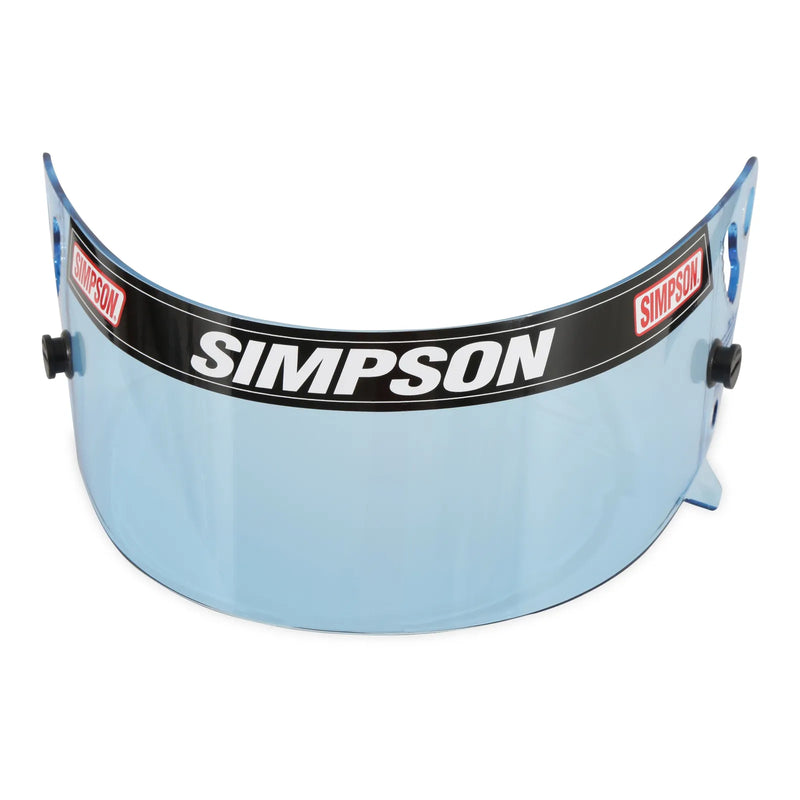Simpson Racing Helmet Replacement Shields - Hi-Definition Blue - Speedway Shark