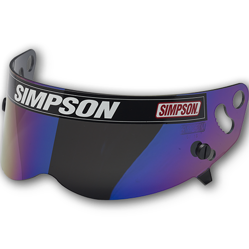 Simpson Racing Helmet Replacement Shields - Iridium - X Bandit Diamondback Skull and RX
