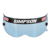 Simpson Racing Helmet Replacement Shields - Hi-Definition Blue - X Bandit Diamondback Skull and RX