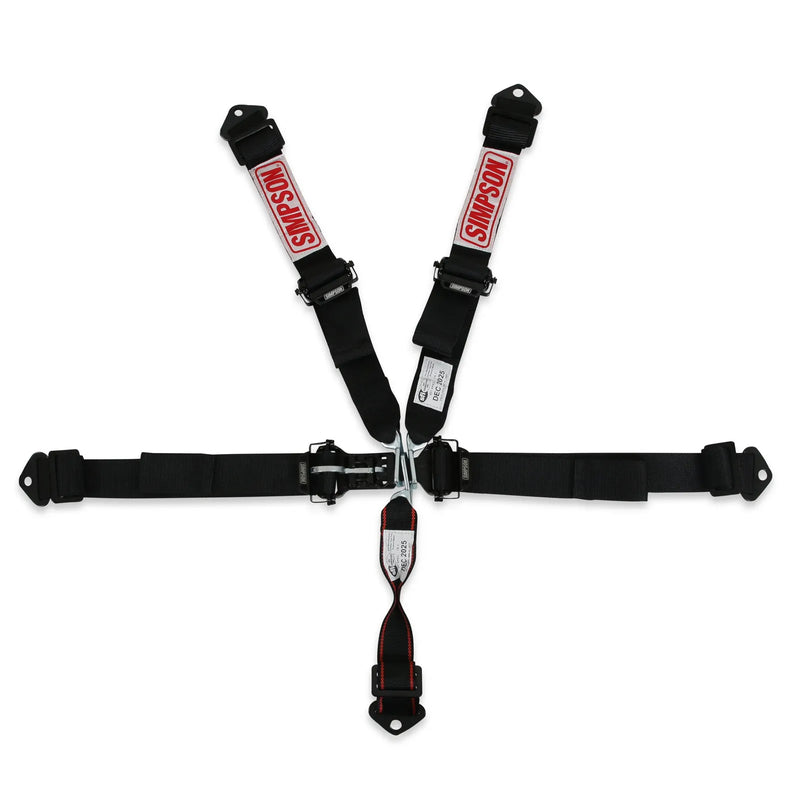 Simpson Racing Latch & Link SFI Harness 2" Double Pull down SFI 16.1 - 5-point Bolt in