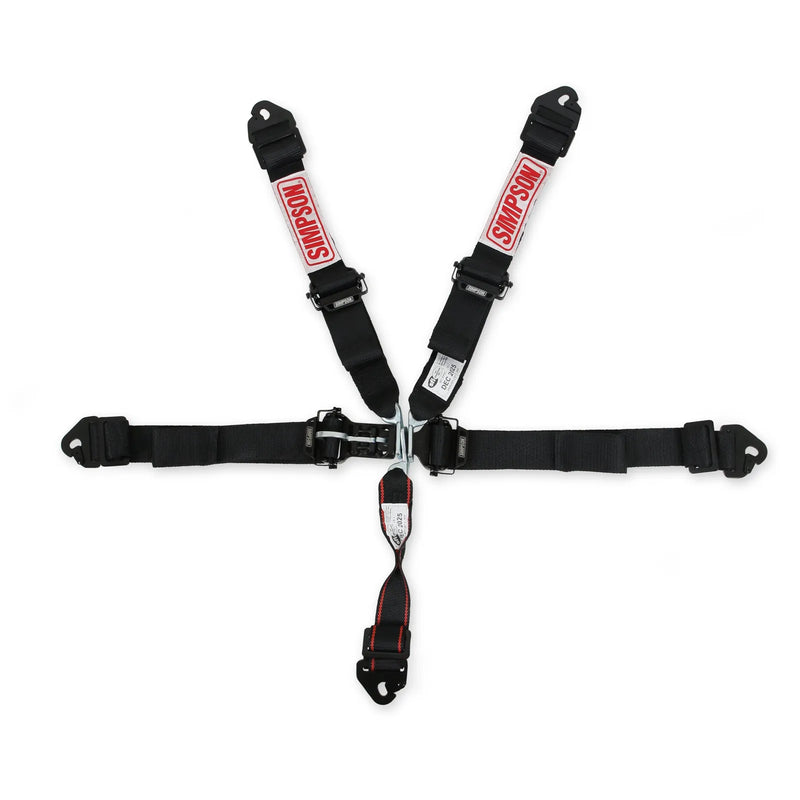 Simpson Racing Latch & Link SFI Harness 2" Double Pull down SFI 16.1 - 5-point Clip in
