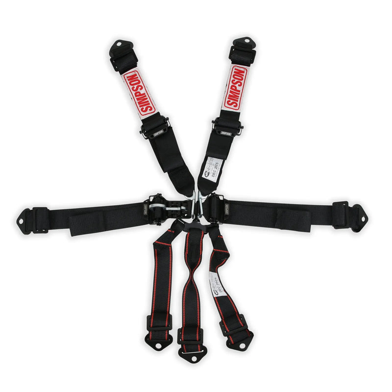Simpson Racing Latch & Link Harness 2" Double Pull down SFI 16.1 - 7-point Bolt in