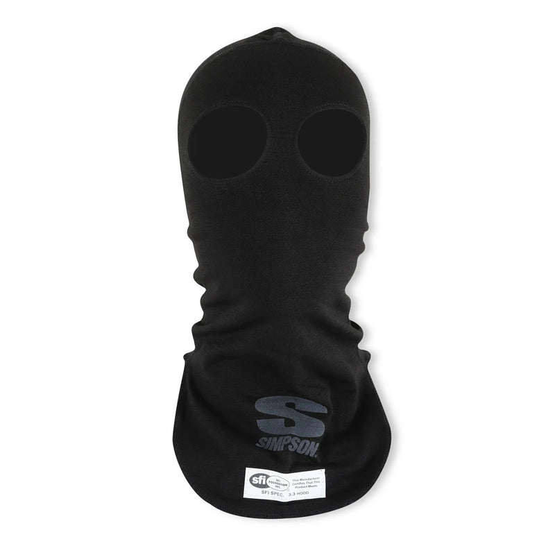 Simpson Racing 23092K Profit headsock Dual Eye Black -