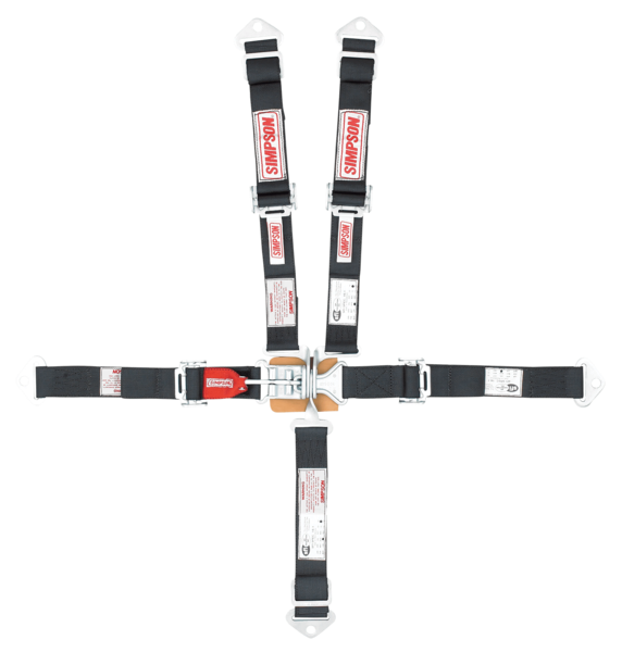 Simpson Racing Quarter Midget Harness - Black