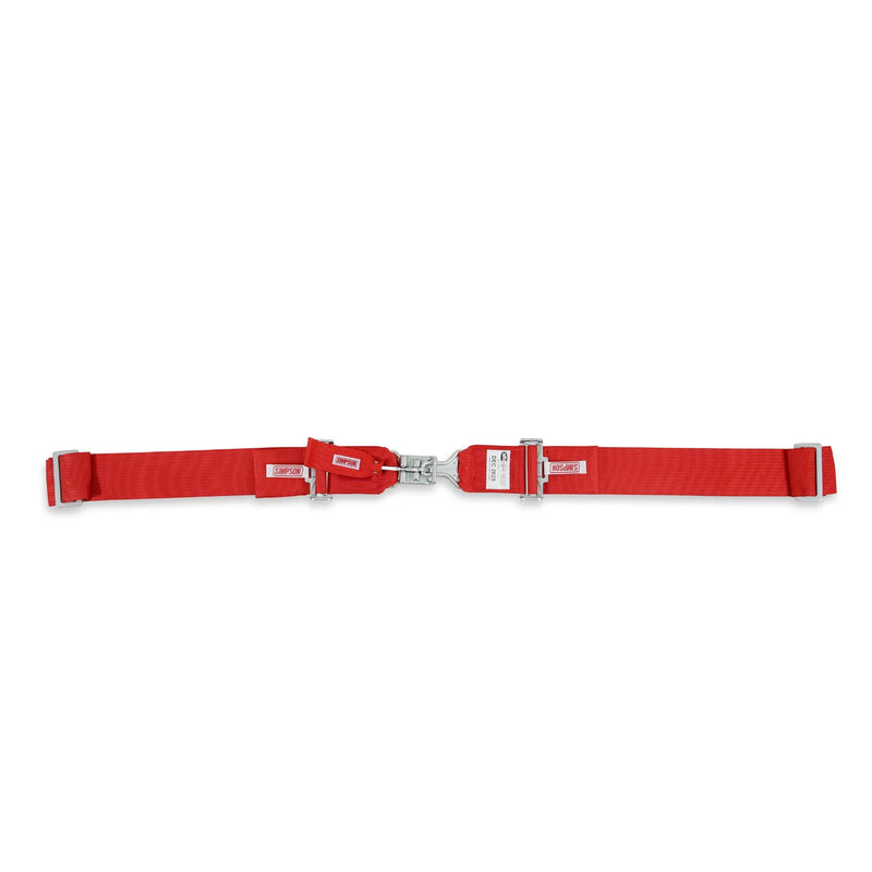 Simpson Racing Latch and Link Lap Wrap-Around 5-Point Pull-Down Harness - Red