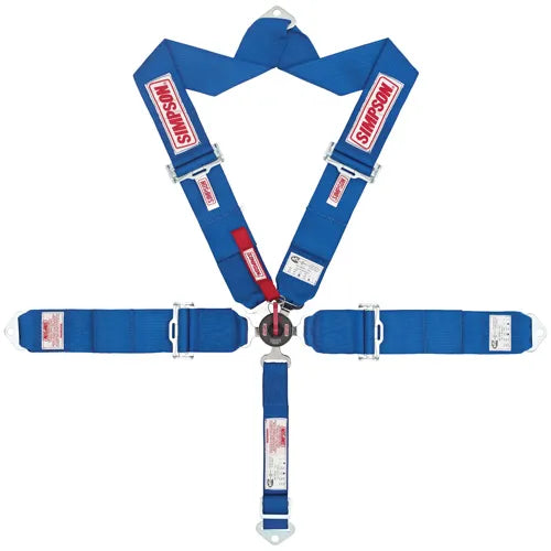 Simpson Racing 29108BK Lever Camlock Harness - Black