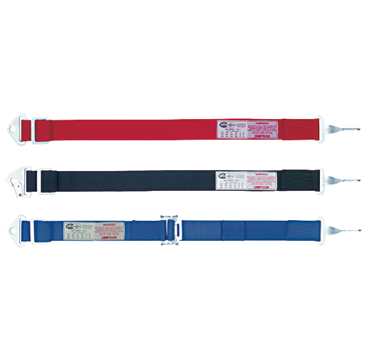 Simpson Racing 31012P Anti-Submarine Belts - Latch & Link