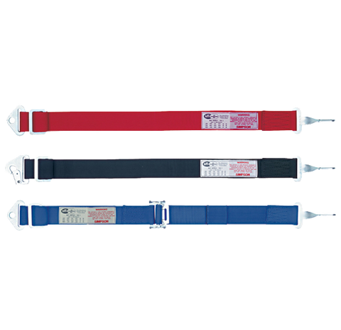 Simpson Racing Anti-Submarine Belts - Black