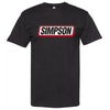 Simpson Racing 44903SK Logo Tee - Small - Black
