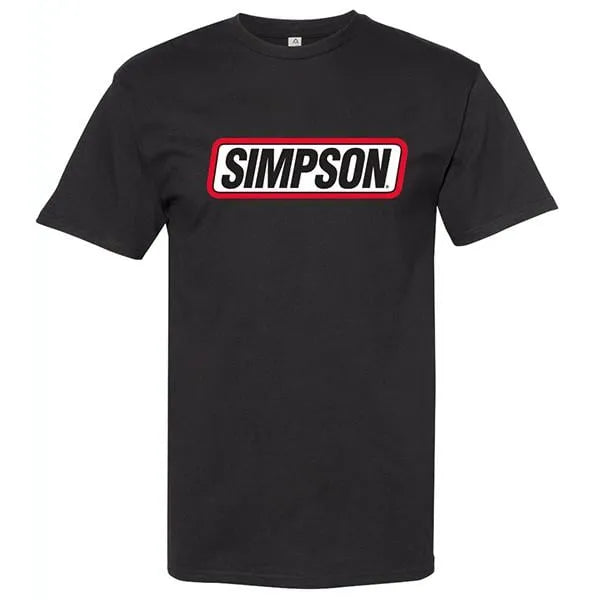 Simpson Racing 44903SK Logo Tee - Small - Black