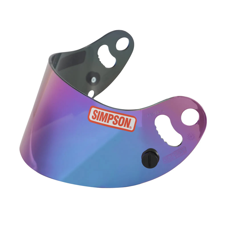 Simpson Racing Helmet Replacement Shields - Iridium - Devil Ray