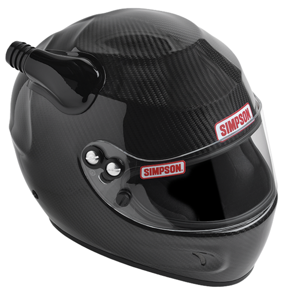 Simpson Racing Devil Ray Accessories - Forced Air Top Offset - Left Side for Carbon Devil Ray